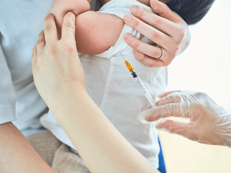 Bébé vacciné pour la Bronchiolite du nourrisson