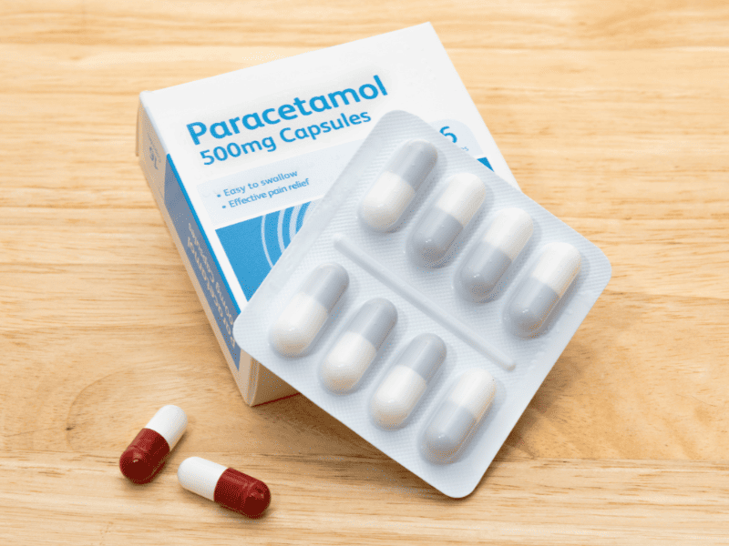 Dosage du paracétamol sous forme de capsules de 500mg