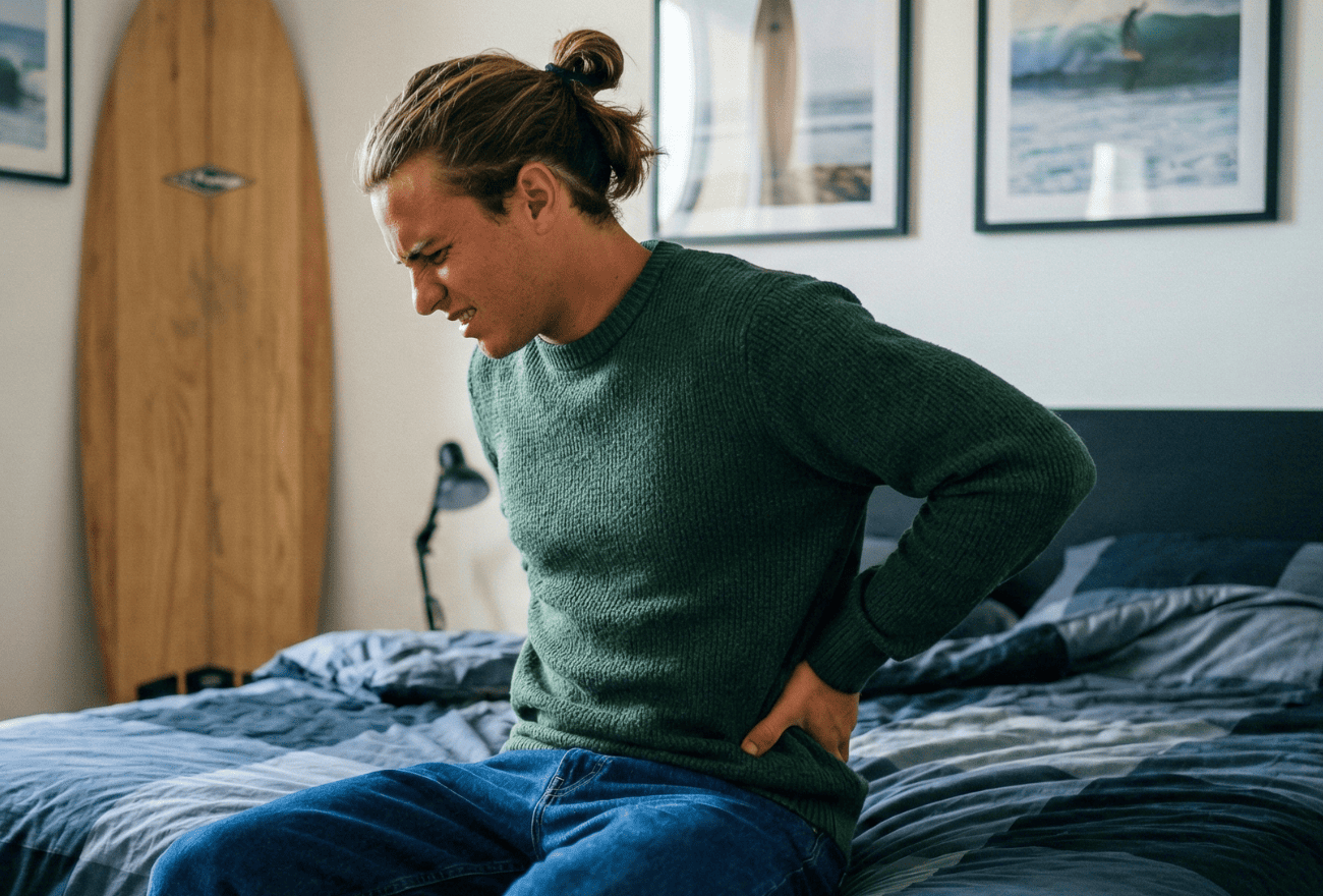 Douleur bas du dos chez un homme