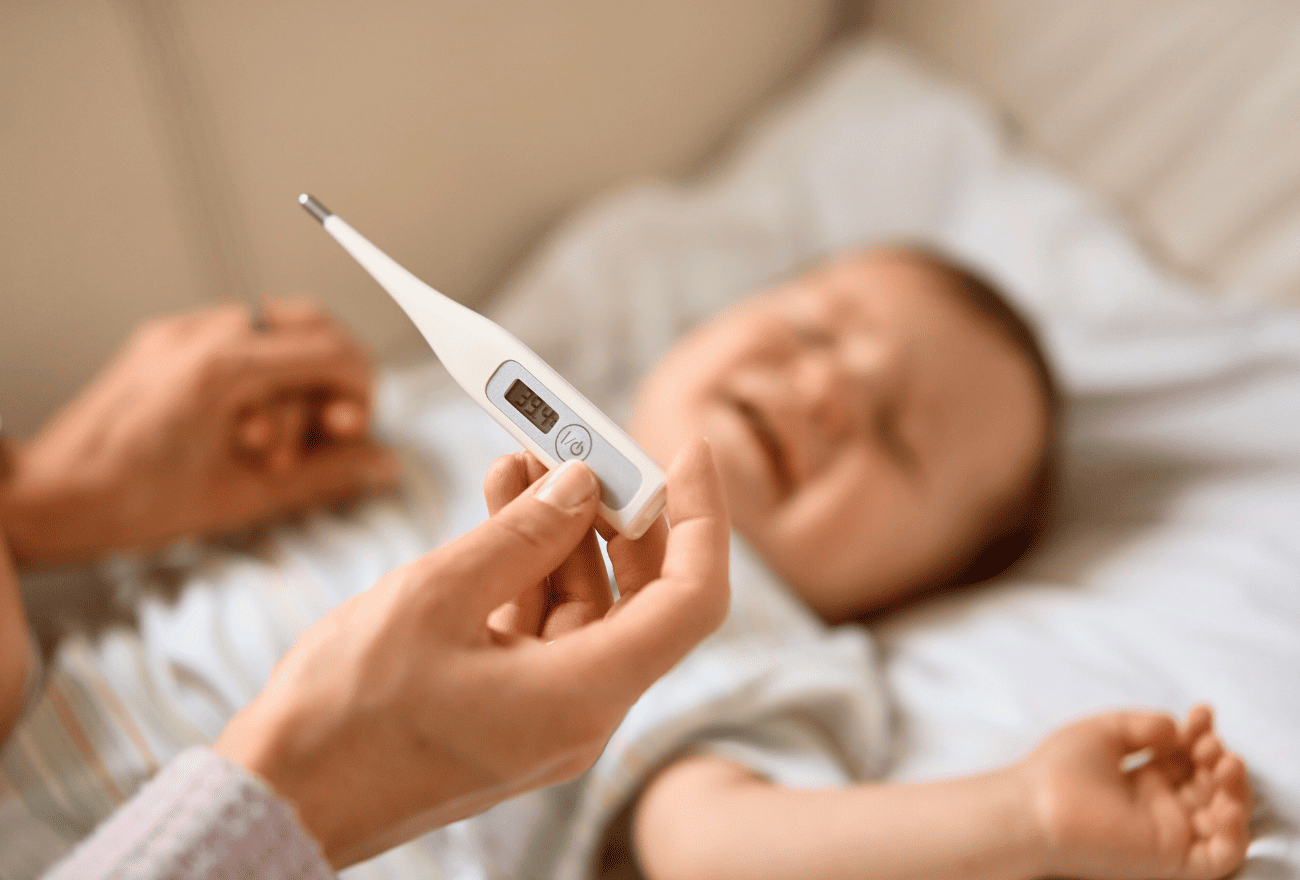 Fièvre d'un bébé