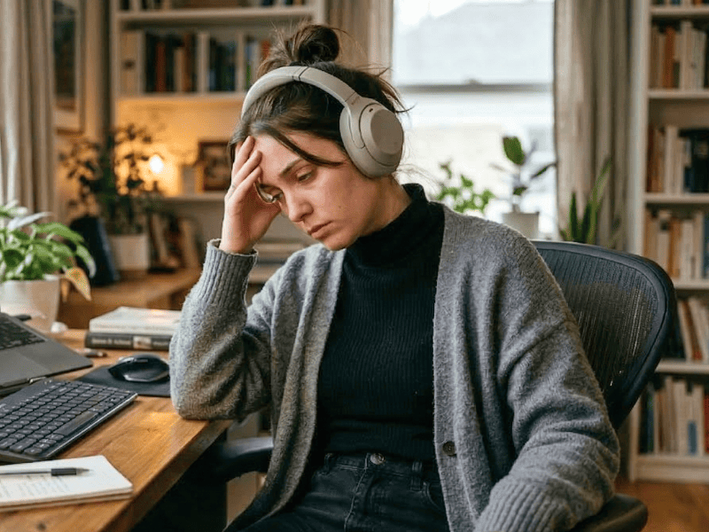 Hémoglobine basse d'une femme qui travaille