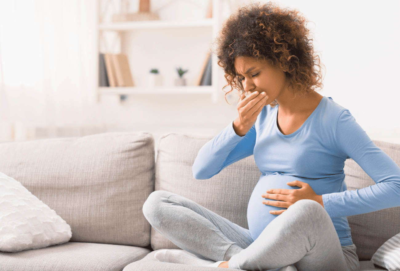 Nausée grossesse d'une femme enceinte