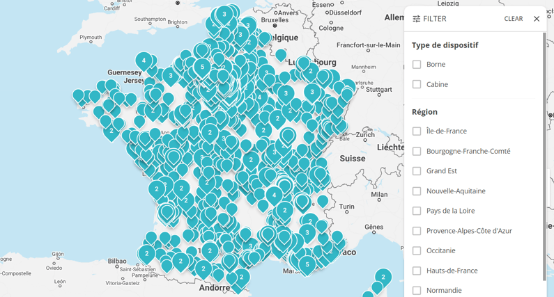 Où trouver une borne ou une cabine de téléconsultation ?