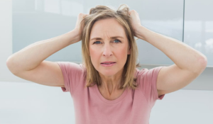 Période de périménopause amenant à une dépression chez de nombreuses femmes.