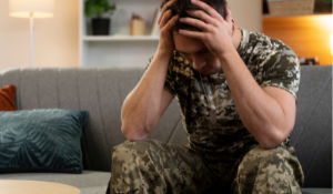 Balise : Militaire souffrant du trouble de stress post-traumatique, PTSD