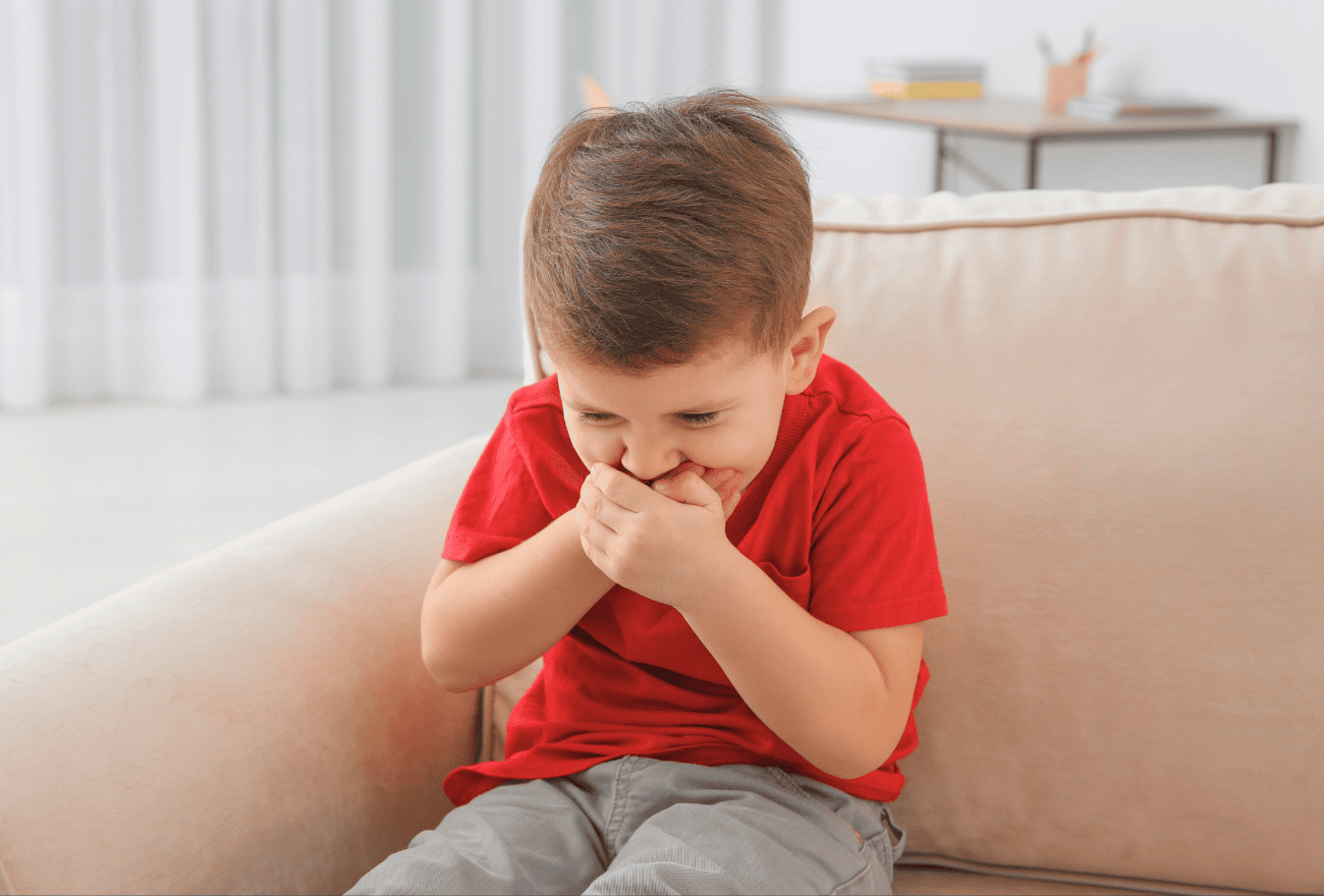 Enfant victime de vomissement