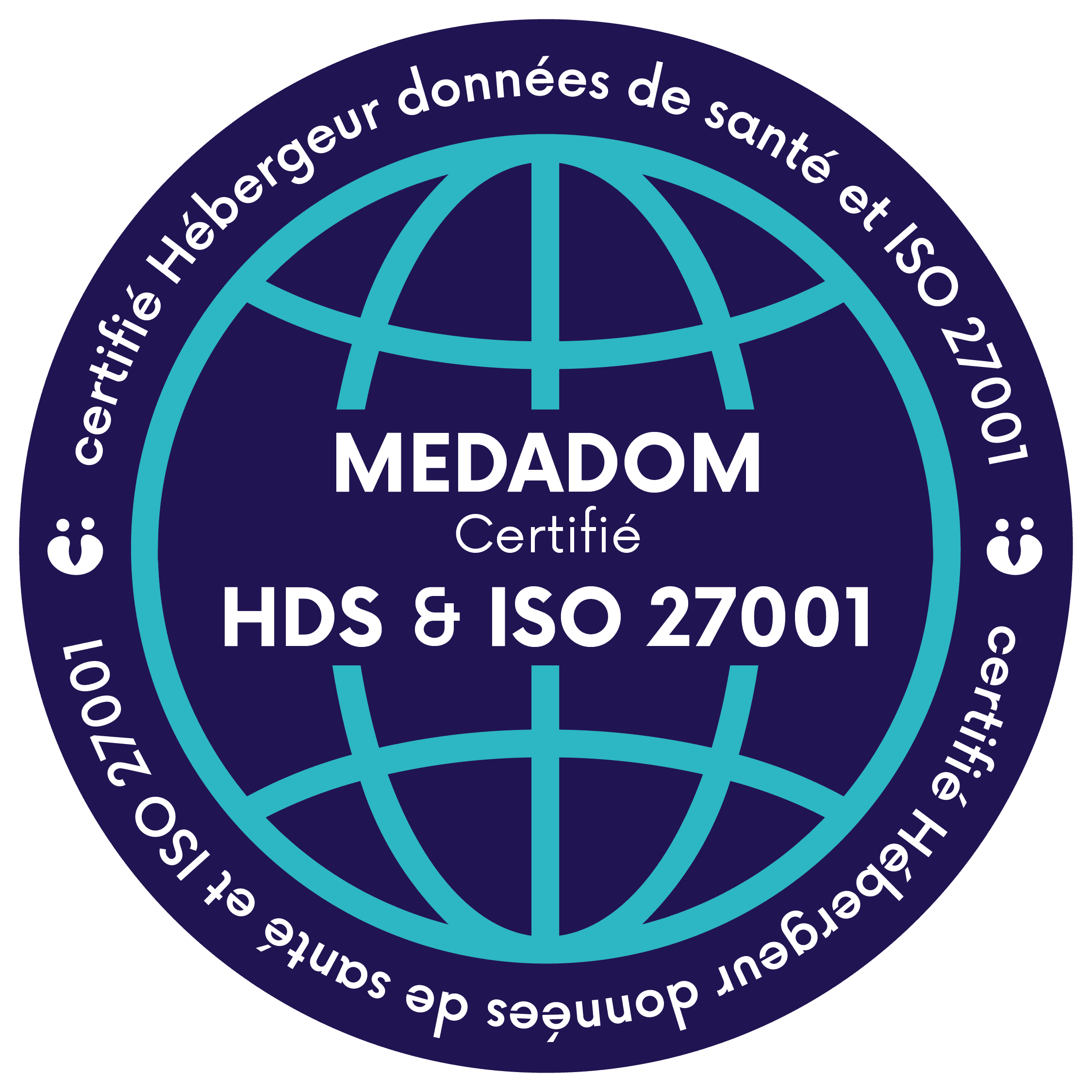 MEDADOM obtient la certification Hébergeur de données de santé (HDS) et la certification à la norme ISO 27001.